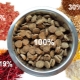 Vergelijking van droog hondenvoer