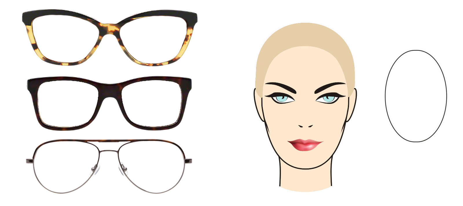 النظارات الطبية النظارات المناسبة للوجه الطويل للنساء