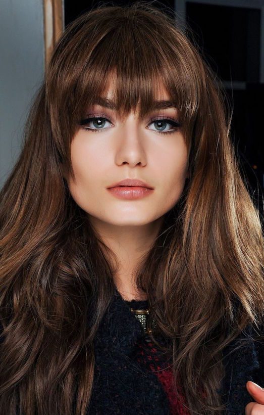 Brunettes with bangs (55 photos): the choice of hairstyle for girls ...