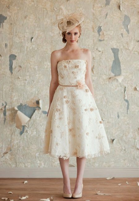 Vintage svatební šaty Midi