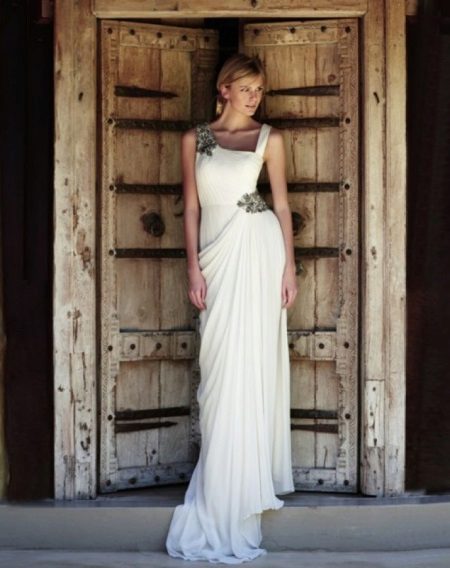Vestido de noiva sortido em estilo grego