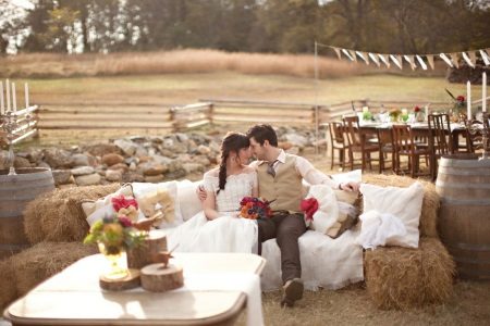 Rustikk høst bryllup