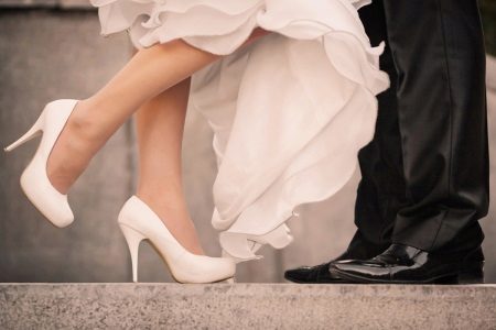 Bruiloft bruids schoenen