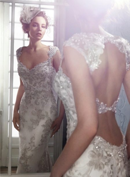 Maggie Sottero backless trouwjurk