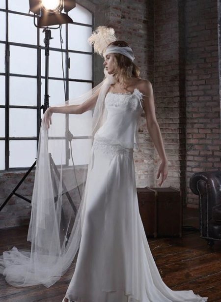 Gatsby estilo vestido de noiva