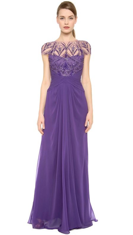 Lilac βραδινό φόρεμα γοργόνα