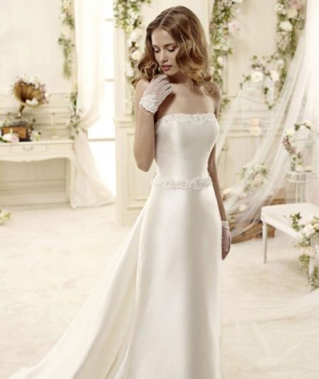 שמלת חתונה סאטן מפואר