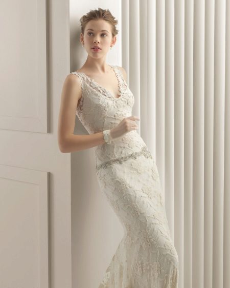 فستان زفاف دانتيل من روز كلارا 2015