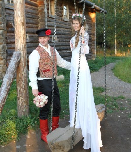 فستان زفاف على الطريقة الروسية