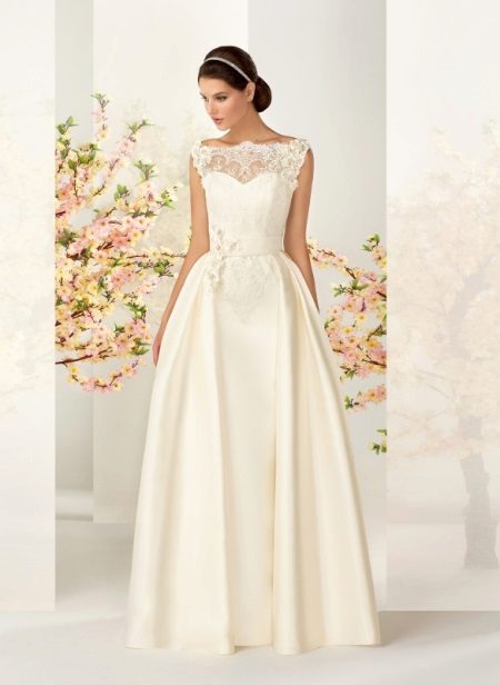 Ivory rochie de nunta de culoare