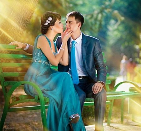 Gaun warna perkahwinan dan pakaian pengantin lelaki