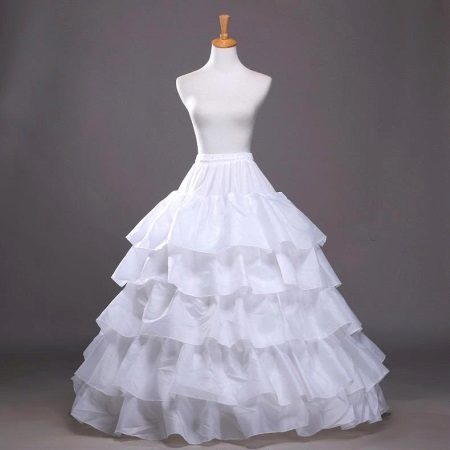 Petticoat med ruffles bröllop