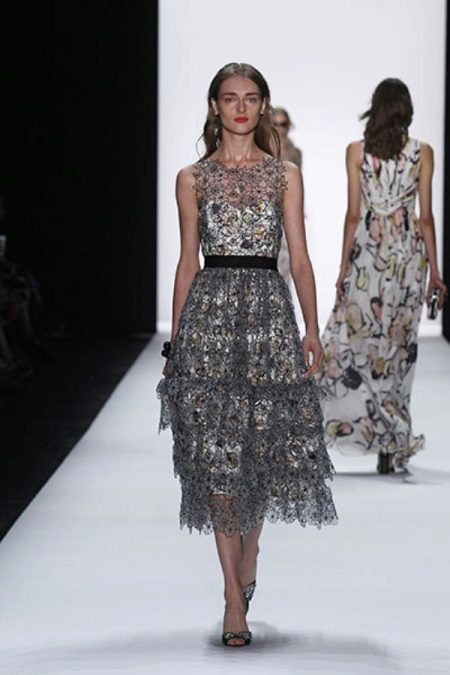 Chanel style multi-layered dress