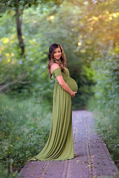 Rochie de maternitate frumoasă lungă